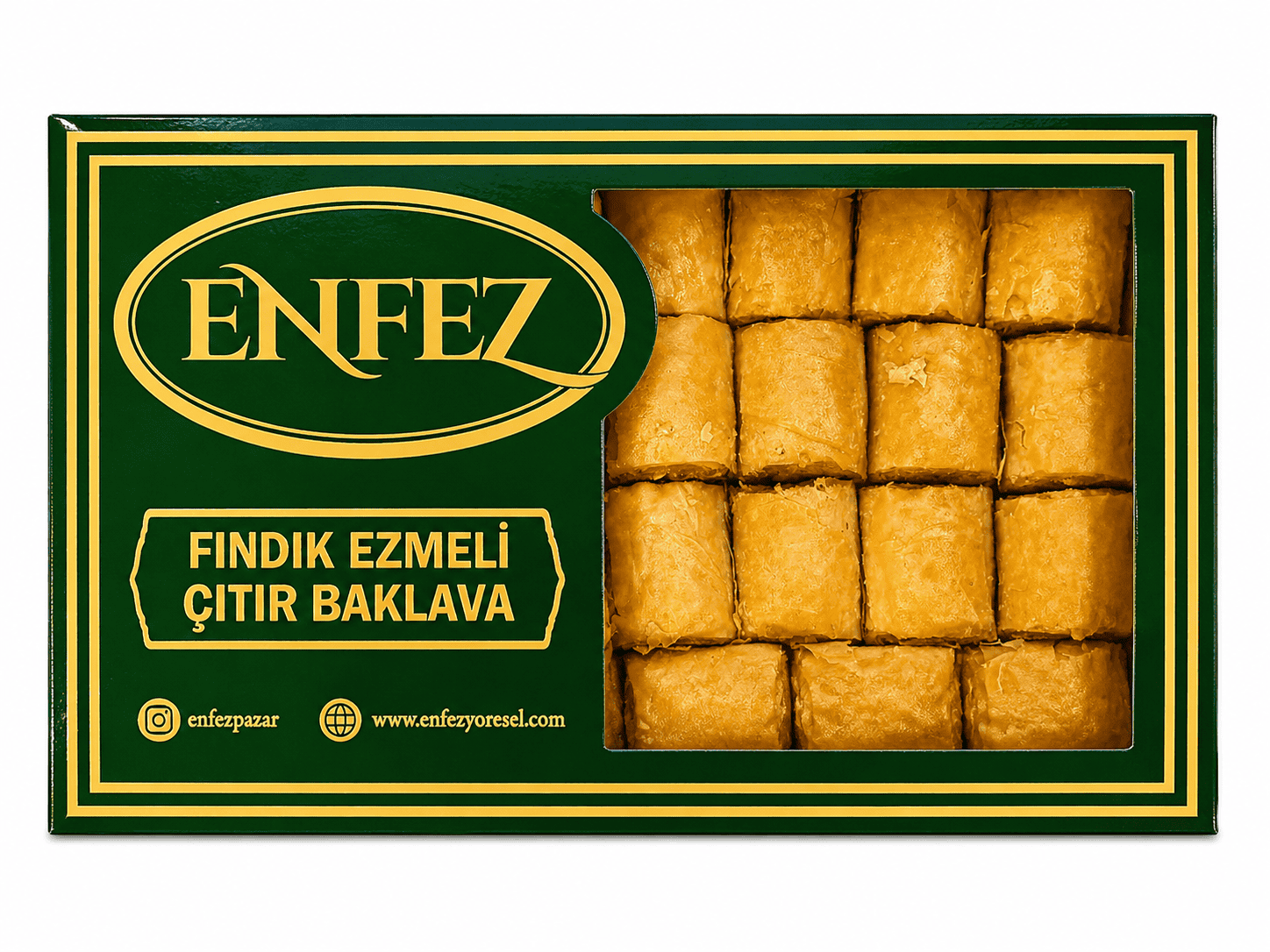 Fındık Ezmeli Giresun Çıtır Kuru Baklava 450 gr (Özel şerbetsiz)