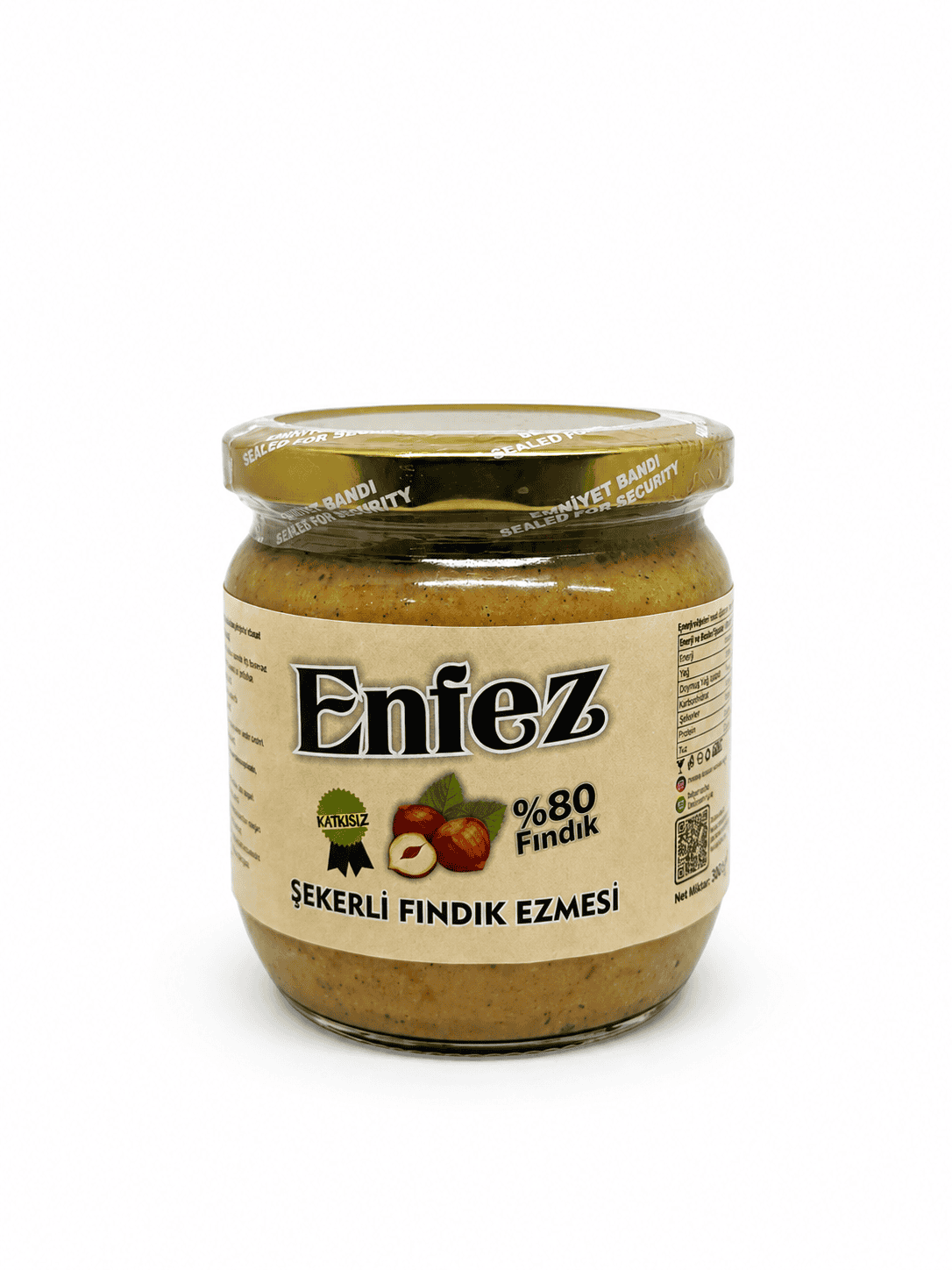 Fındık Ezmesi Şekerli 380gr